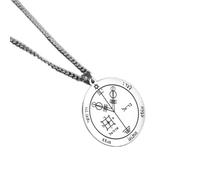 FUWIND Collar Colgante Joyas Clave de Amuleto Collar Largo para Hombres Primero Segundo Quinto séptimo pentáculo de Júpiter Venus Mar Collares joyería Cumpleaños La Fiesta Regalo