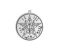 FUWIND Collar Colgante Joyas Colgante Amuleto de Pentagrama para Hombre, Colgante Vintage en mi Formato de 1 Pieza Cumpleaños La Fiesta Regalo