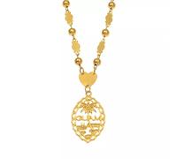 FUWIND Collar Colgante Joyas Colgante de Guam con Collares de Cuentas de Bolas para Mujeres niñas Color Dorado joyería de Mariana Guam Navidad Cumpleaños Regalo