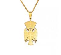 FUWIND Collar Colgante Joyas Collares con Colgante de águila de la República de Serbia para Mujeres y Hombres, joyería Srbija Serbia Navidad Cumpleaños Regalo