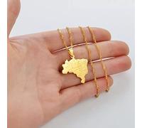 FUWIND Collar Colgante Joyas Mapa de Brasil con Nombre de Ciudad Collares Pendientes Mapas de Brasil Joyería Navidad Cumpleaños Regalo