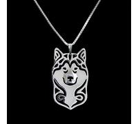FUWIND Collar Colgante joyería Fashion Jewelry Dog Pendant Necklaces Lovers' Alaskan Malamute Necklaces Navidad cumpleaños Partido Regalo