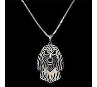 FUWIND Collar Colgante joyería Joyas de los Amantes Pet Dog Collares Colgantes Petit Basset Griffon Vendeen Collares de Mujer Navidad cumpleaños Partido Regalo