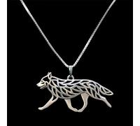 FUWIND Collar Colgante joyería Joyería Australian Cattle Dog Collares Cutout Dog Pendant Collares para los Amantes Navidad cumpleaños Partido Regalo