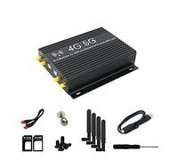 FUWIND MóDulo NGFF(M.2) 4G/5G a Adaptador USB 3.0 con Ventilador Enfriador/Ranura para Tarjeta SIM Doble y AlimentacióN Auxiliar con Ventilador y Carcasa