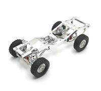 FUWIND Para MN 1/12 MN82 LC79 RC Car Repuestos Metal Upgrade Carframe Modificación Chasis Kit Plata