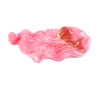FUWIND Peluca Rosada con Flequillo Peluca Ondulada Larga con Flequillo de Aire Peluca Sedosa Resistente Al Peluca de Reemplazo de Cabello Peluca de Aspecto Natural