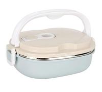 fuwinkr Caja de almuerzo térmica, caja de almuerzo bento impermeable de 3 niveles Caja de almuerzo apilable de acero inoxidable Caja de almuerzo para adultos y hombres/mujeres, sin BPA(Una sola capa)