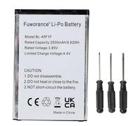 Fuworance 2500 mAh 3,85 V BL-45F1F - Batería compatible con LG Aristo M210 MS210/Fortune M153/K8 2017 X240 M200N US21/K10 Pro 2017/Rebel 2 L57BL L58VL/Phoenix 3 M2 M2 M2 150/RR isio 2 M154/Stylus 3