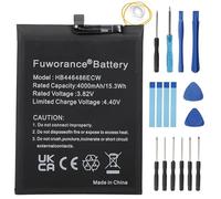 Fuworance 4000 mAh 3,82 V HB446486ECW - Batería compatible con Huawei P Smart Z/Nova 5i/Honor 9X Pro/Enjoy 10 Plus/Y9 Prime 2019/P20 Lite 2019 STK-L21, STK-L22, STK-LX3 Teléfono Batería+Herramientas