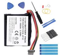 Fuworance Batería de iones de litio de 3,7 V, 1000 mAh, compatible con Tomtom GPS Go1000, Go1005, Go 4CS0.002.01, Go Live 1000, Go 1000 Regional, Go Live 1005 AHL03711018 + herramienta de reparación