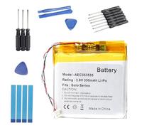 Fuworance Batería de repuesto compatible con Beats Solo 2.0 3.0 3.0, 3,8 V, 350 mAh, 3,8 V, batería de polímero de litio