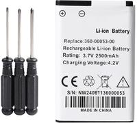 Fuworance Batería de repuesto de 2500 mAh, 3,7 V, 361-00053-00, 361-00053-04, 010-11599-00, 010-11654-03, compatible con Garmin Alpha 200/200i/300/300i/Montana 600/600T/. 600t Cam. o/650/650T/680T GPS