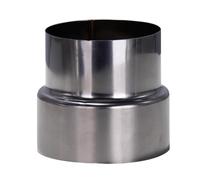 FUWQEPA Adaptador Chimenea, 1 Pieza Tubo Reductor Extensión Cabeza Grande A Cabeza Pequeña Conector Tubo Reductor Tubo Humos Acero Inoxidable(12cm~10cm)