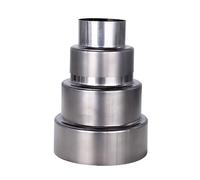 FUWQEPA Adaptador Chimenea 1 Uds., Tubo Reductor Extensión Cabeza Grande A Cabeza Pequeña, Conector Tubo Reductor Tubo Humos Acero Inoxidable(12cm~6cm)