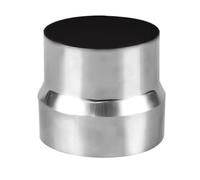 FUWQEPA Adaptador Chimenea 9Cm A 10Cm, Reductor Revestimiento Humos, Junta Tubo Estufa Tubo Escape Acero Inoxidable, 1 Unidad