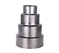 FUWQEPA Adaptador de Tubo Reductor extensión Acero Inoxidable Cabeza Grande a pequeña for Chimenea, Conector Humos, 1 Unidad(12cm~6cm)