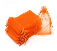 FUWQEPA Bolsas Cultivo Uvas, 20 Piezas Bolsas Regalo Malla Protección Plantas Frutas Regalo Fresas Y Verduras Bolsas Organza Herramientas Jardín(Orange,20x30cm 20 Pcs)