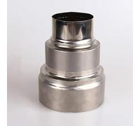 FUWQEPA Conector Reductor Conducto Chimenea, Adaptador Chimenea Reductor Acero Inoxidable Estufas Leña Y Chimeneas, 1 Unidad(10cm~6cm)