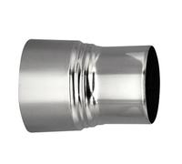 FUWQEPA Conector Reductor de conducto Chimenea Acero Inoxidable, Adaptador, Cabezal Grande a pequeño, 1 Unidad(11cm~10cm)