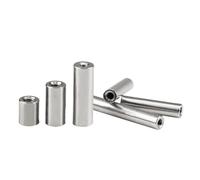 FUWQEPA Espaciador Acero Inoxidable, M4×D7, Tubo Roscado Hembra Redondo, Espaciador Separación, Extensión Columna Tuerca Larga, Longitud 6mm A 60mm(Length 50mm 1pcs)