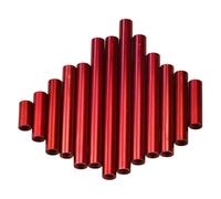 FUWQEPA Espaciador Aluminio M3, Perno Espaciador Separación Aluminio Rosca Hembra Redonda Roja, Extensión Columna Tuerca Larga 6mm A 100mm(Length 50mm 1pcs)