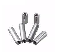 FUWQEPA Separadores Espaciadores M6, 1 Pieza Espaciador Varilla Columna Aluminio Redondo Tuerca Larga Tornillo Espaciador Rosca Hembra Dorada Anodizada(Length 30mm)