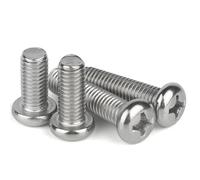 FUWQEPA Tornillos Phillips M2.5, 10/20/50/100/200 Piezas Pernos Cabeza Redonda Cruzada Acero Inoxidable 304 Tornillos Phillips Tornillos Phillips(M2.5x8 200pcs)