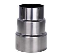 FUWQEPA Tubo Reducción Extensión, 1 Pieza Cabeza Grande Cabeza Pequeña, Adaptador Chimenea Acero Inoxidable, Conector Tubo Reductor Tubo Humos(10cm~7cm)