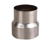 FUWQEPA Tubo Reducción Extensión, 1 Pieza Cabeza Grande Cabeza Pequeña, Adaptador Chimenea Acero Inoxidable, Conector Tubo Reductor Tubo Humos(7cm~6cm)