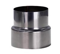 FUWQEPA Tubo Reductor de extensión Acero Inoxidable, 1 Pieza, Adaptador Chimenea Cabeza Grande a pequeña, Conector Tubo conducto Humos(12cm~10cm)