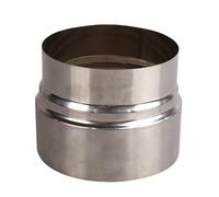 FUWQEPA Tubo Reductor de extensión Acero Inoxidable, 1 Pieza, Adaptador Chimenea Cabeza Grande a pequeña, Conector Tubo conducto Humos(11cm~10cm)