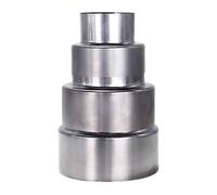 FUWQEPA Tubo Reductor de extensión Acero Inoxidable, 1 Pieza, Adaptador Chimenea Cabeza Grande a pequeña, Conector Tubo conducto Humos(11cm~6cm)