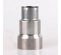 FUWQEPA Tubo Reductor de extensión Acero Inoxidable, 1 Pieza, Adaptador Chimenea Cabeza Grande a pequeña, Conector Tubo conducto Humos(7cm~5cm)