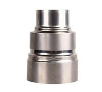 FUWQEPA Tubo Reductor de extensión Acero Inoxidable, 1 Pieza, Adaptador Chimenea Cabeza Grande a pequeña, Conector Tubo conducto Humos(9cm~6cm)