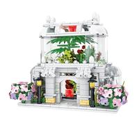 Fuwraixis Bloques de Construcción Floristería Street View, Juguetes de la Serie Flor eterna, Modelo de construcción de Casa de Flores de Cristal, Regalos para niños Mayores de 6 años (597 Piezas)