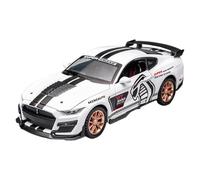 Fuwraixis Coche de aleación a Escala 1/32, Modelo de Coche Mustang GT500, Juguetes de Coche de aleación fundida a presión, Coche de Pull-Back, Regalos para niños y Adultos