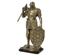 Fuwraixis Medieval Guerrero Figura, Escultura de un Guerrero Espartano, Vintage Knight Jardín Decoracione, Creativa Oficina en casa Deco, Regalos de colección