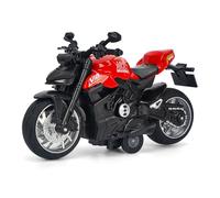 Fuwraixis Moto de aleación 1:12,Juguetes para motos Pull Back,Asiento de simulación,Modelo Moto V4,Modelos de coches de colección,Regalo para niños