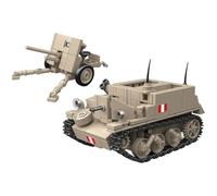 Fuwraixis Tanques Ligeros Bloque de Construcción, 389 Piezas vehículo blindado Set de construcción, cañón antitanque Modelo de Building Blocks, Juguete Educativo, Chicos y Adulto Regalos