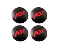 FUWUDI 4 Piezas Pegatina para Tapa de Rueda para ABT 56mm, Adhesivo para Tapacubos Pegatinas, Logotipo de La Cubierta Central del Cubo de La Rueda,C