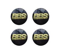 FUWUDI 4 Piezas Pegatina para Tapa de Rueda para BBS 56MM, Adhesivo para Tapacubos Pegatinas, Logotipo de La Cubierta Central del Cubo de La Rueda,E