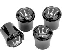 FUWUDI 4 Tapas de Válvula de Neumático de Coche, Tapones Ruedas Coche para Maserati Levante Quattroporte Ghibli, Valve Cap, Tapones de Válvula para Rueda, Accesorios Coche