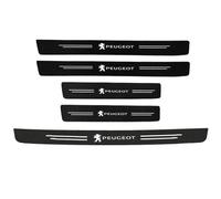 FUWUDI 5 Piezas Protección del Umbral de Protección Puerta, Protector para Paragol PES Trasero para Peugeot 2008 2013 2014 2015 2016 2017 2018 2019, Pegatina para Umbral de Coche Accesorios