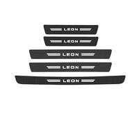 FUWUDI 5 Piezas Protección del Umbral de Protección Puerta, Protector para Paragol PES Trasero para Seat Leon Mk2 Mk1 Mk3 Mk4, Pegatina para Umbral de Coche Accesorios