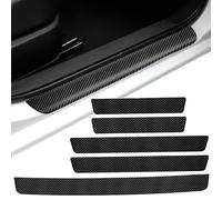 FUWUDI 5 Piezas Protección del Umbral de Protección Puerta, Protector para Paragol PES Trasero para Toyota RAV4 2016-2022 2023 2024 2025, Pegatina para Umbral de Coche Accesorios