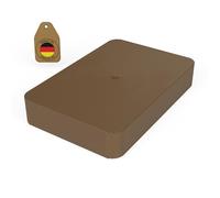 FUX 100 piezas de espaciadores de plástico 60 x 40 x 10 mm Bloques de acristalamiento Plastiñuelas Placas de base Placas de distancia Placa de plástico Placa de compensación Cuñas de ventana (Espesor