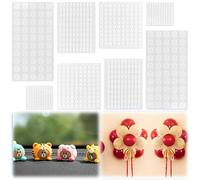 FuxFuis 700 PCS Puntos Adhesivos Transparentes de Doble Cara 5/10/20/8*13mm Adhesivo Redondo Transparente 8 Hojas Puntos de Pegamento para Globo Punto de Silicona Adhesivo Doble Cara para Cartel Papel