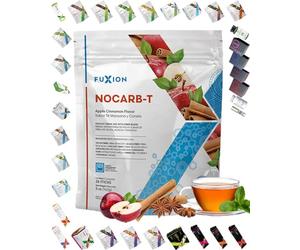 Fuxion Apple Cinnamon Nocarb-T 3 unidades (paquete de 1) suplemento de pérdida de peso de té verde vegano natural sin azúcar