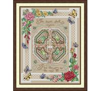 fuxiruiI Kit de punto de cruz preimpreso para adultos, El mundo de las abejas, kit de bordado estampado de 11 ct, decoración de pared DIY para principiantes y niños (Abeja)